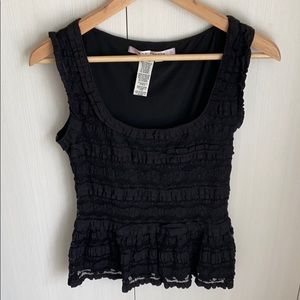 Max Studio Lace Black Top Cami